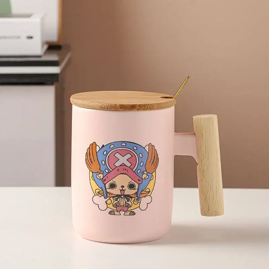 Kubek One Piece – Tony Tony Chopper Kawaii i drewniany uchwyt