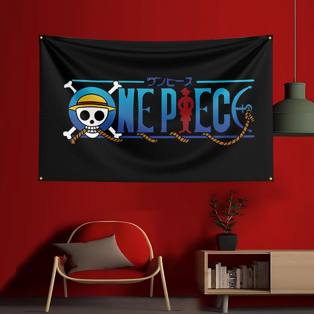 Plakat One Piece – klasyczne logo Jolly Roger (czarne)