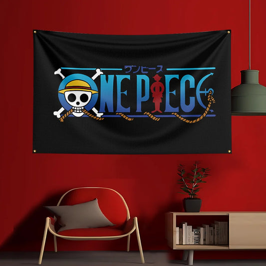 Plakat One Piece – klasyczne logo Jolly Roger (czarne)