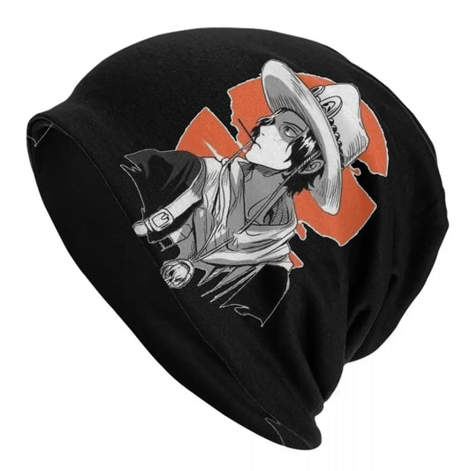Czapka One Piece - Czaszka Ace'a Czarna