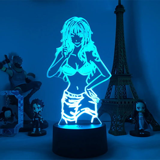 Lampka nocna LED One Piece – Nami, nawigatorka (niebieska)