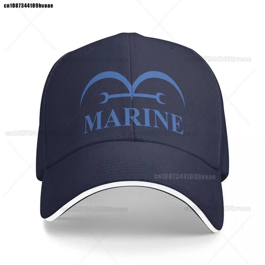 Czapka z daszkiem One Piece Marine – granatowy (haftowane logo)
