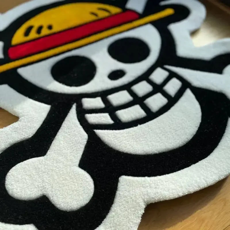 Dywan One Piece – Emblemat Jolly Roger Mugiwara (antypoślizgowy dywanik podłogowy)