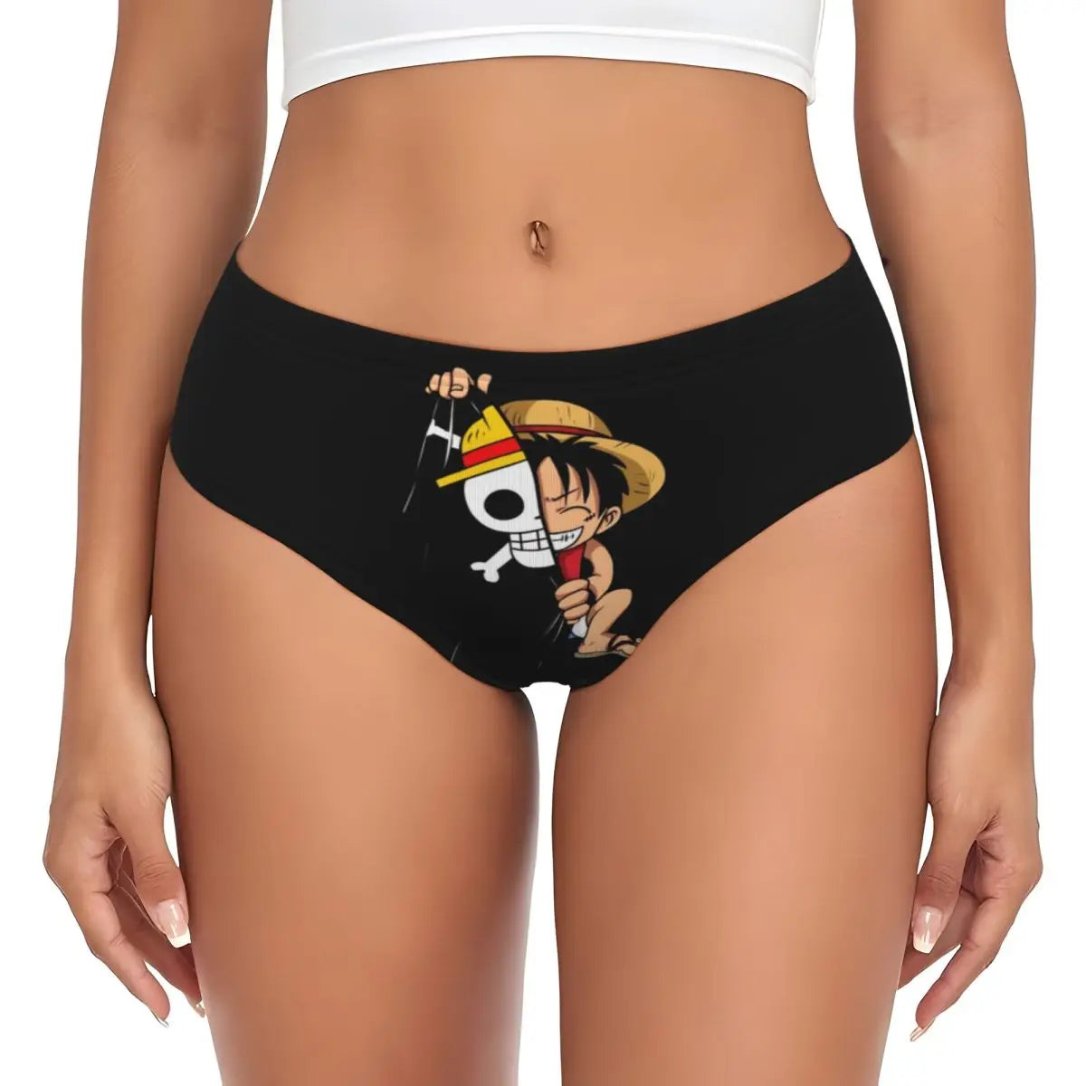 Figi One Piece – portret Monkey D. Luffy’ego (czarne)
