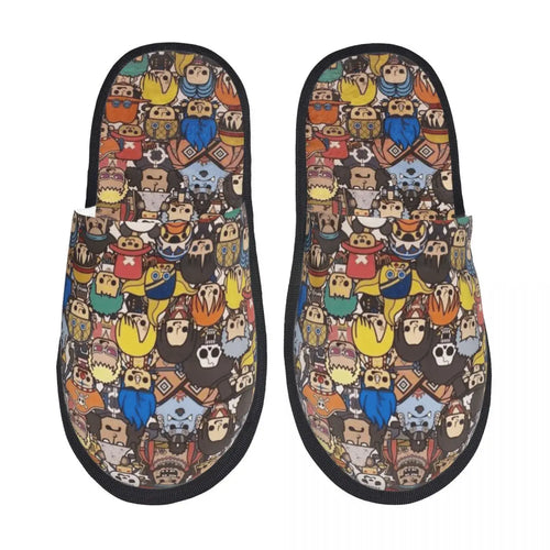 Kapcie One Piece – wielokolorowy kolaż postaci
