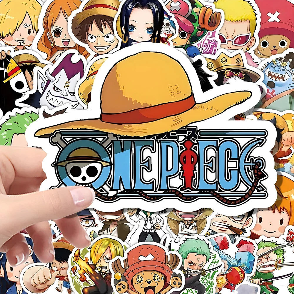 Zestaw naklejek One Piece – wzory kawaii i chibi (różne postacie)