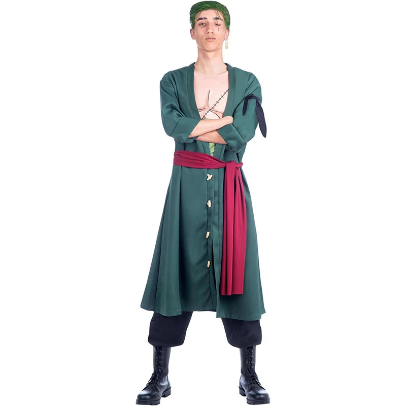 Przebranie One Piece – strój dla dorosłych Roronoa Zoro (w stylu Wano Kuni)