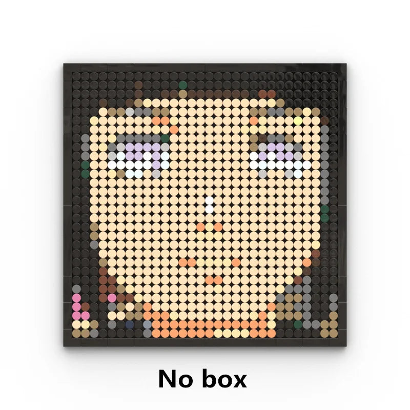 Mozaikowy obraz pixel art One Piece – Portret Roronoa Zoro (klocki)