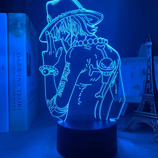 Lampka LED One Piece – Roronoa Zoro podczas medytacji (niebieska)