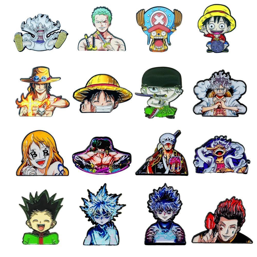 Przypinka One Piece – uśmiechnięty Monkey D. Luffy w kapeluszu