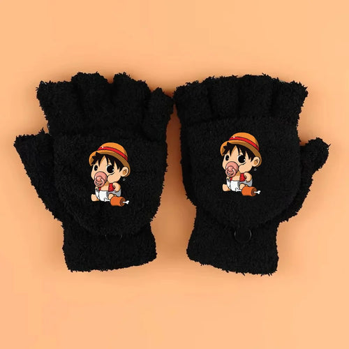 Rękawiczki One Piece – Luffy z kultowym uśmiechem