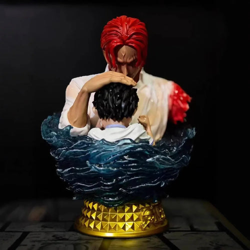 Popiersie One Piece — Shanks Rudowłosy i Luffy (scena pożegnania)