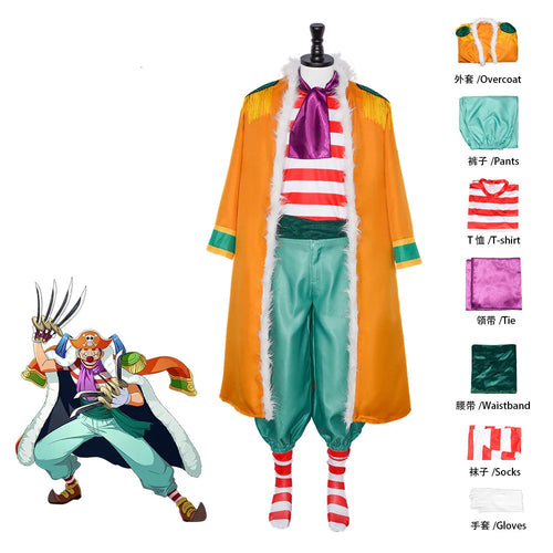 Kostium cosplay One Piece – kompletny strój Buggy’ego Klauna