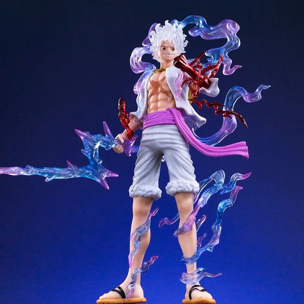 Figurka One Piece – Luffy Gear 5 (efekty błyskawic i przemiany)