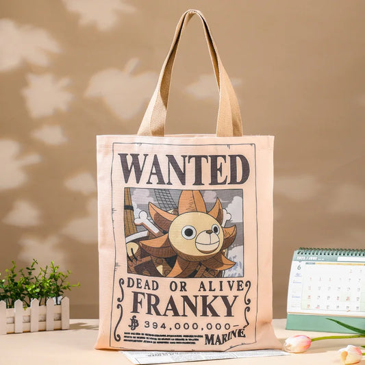 Torba typu tote One Piece – list gończy za Frankym, cyborgiem