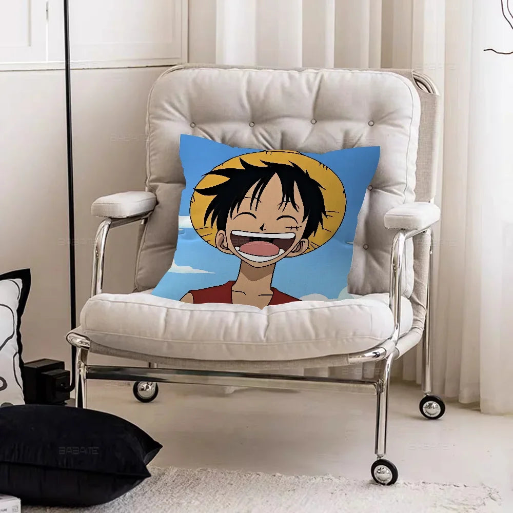 Poszewka na poduszkę One Piece - Uśmiechnięty portret Monkey D. Luffy’ego