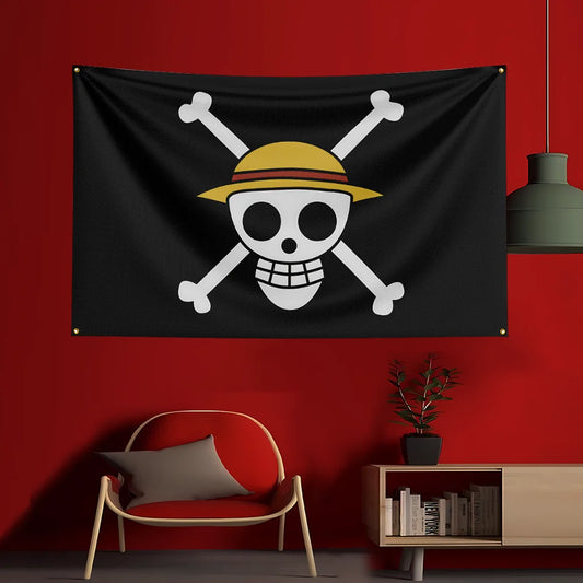 Flaga One Piece – Jolly Roger Słomkowych (standardowa)