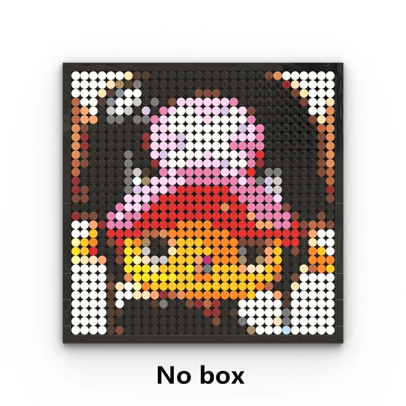 Obraz pixel art One Piece – portret Tony’ego Tony’ego Choppera (mozaika DIY)
