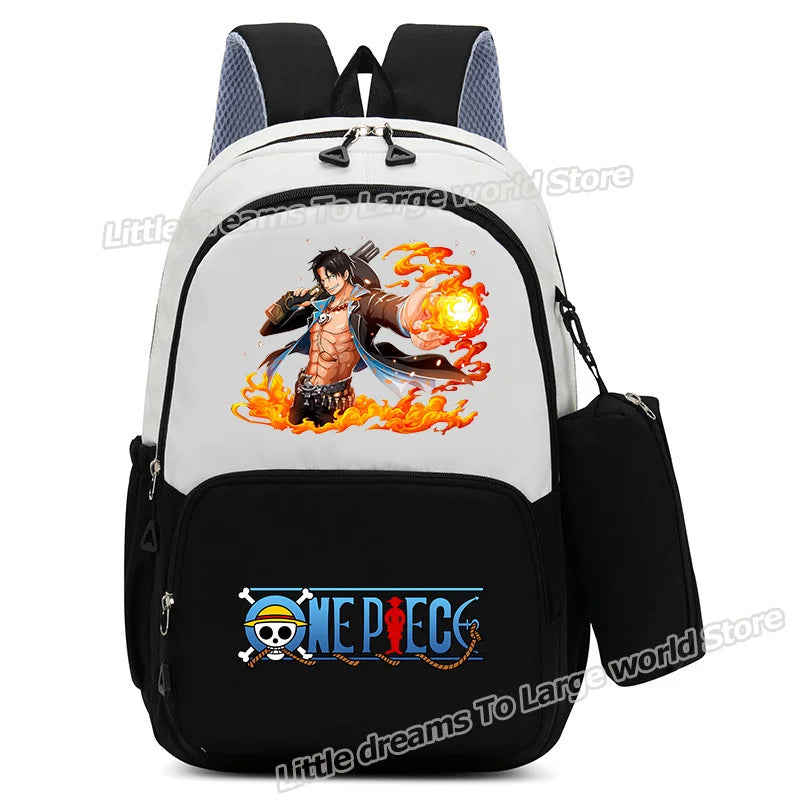 Plecak One Piece – Monkey D. Luffy z ognistą aurą