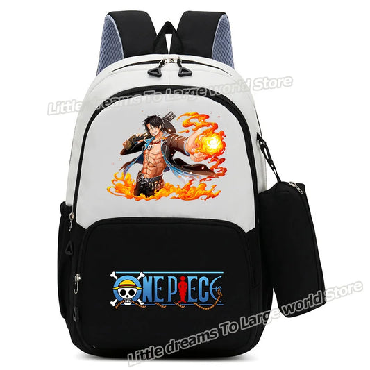 Plecak One Piece – Monkey D. Luffy z ognistą aurą
