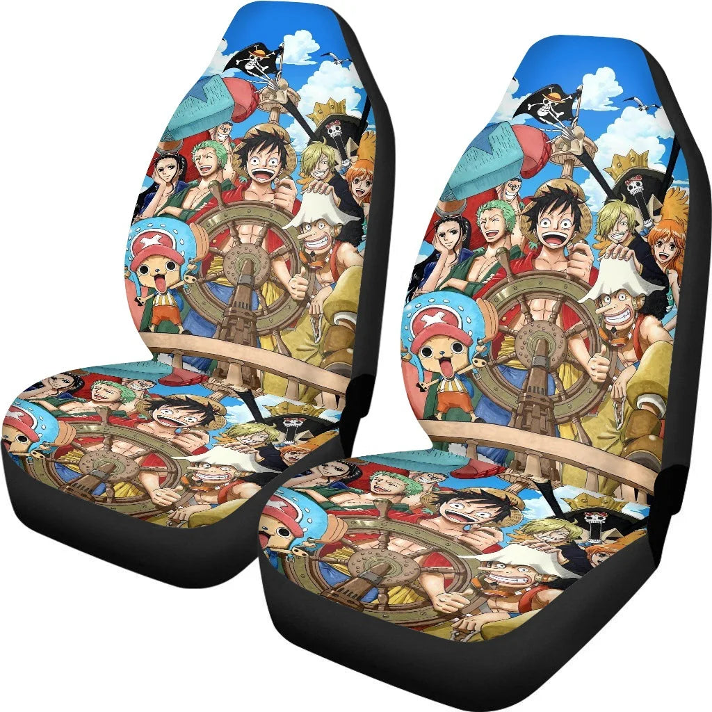 Zestaw 2 pokrowców na siedzenia One Piece – styl załogi z Wano Kuni