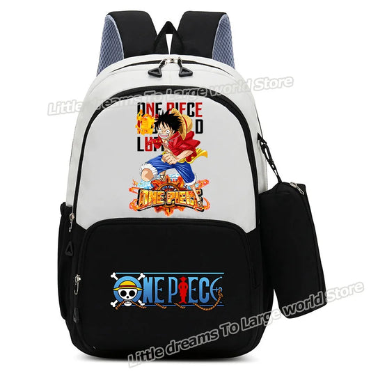 Plecak One Piece – Monkey D. Luffy Kolorowa scena akcji