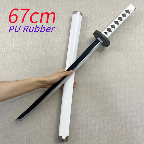 Katana do cosplayu One Piece – miecz Wado Ichimonji (67cm, biały, pianka PU)