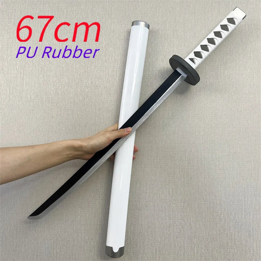 Katana do cosplayu One Piece – miecz Wado Ichimonji (67cm, biały, pianka PU)