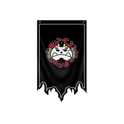 Flaga One Piece – Jolly Roger Jinbe (Słońce)