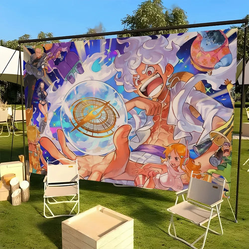 Flaga One Piece – Monkey D. Luffy Gear 5 Nika (Format 3)