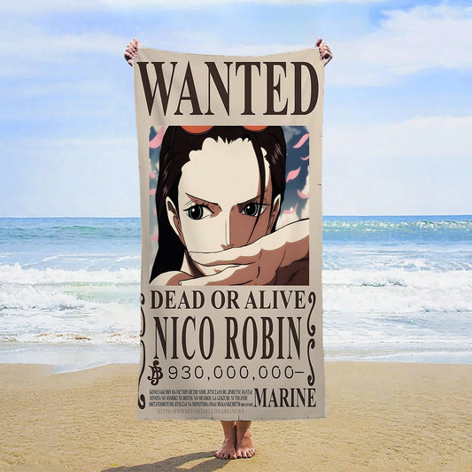 Ręcznik plażowy One Piece – Wanted Nico Robin (Devil Child)