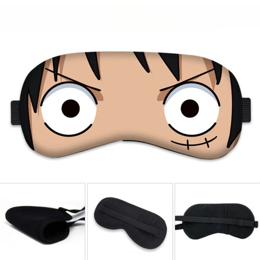 Opaska na oczy One Piece – wzór przedstawiający spojrzenie Monkey D. Luffy’ego