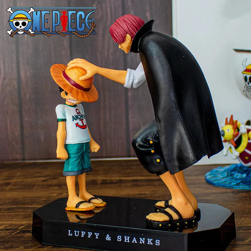 Figurka One Piece – kultowa scena Luffy i Shanks (przekazanie kapelusza)