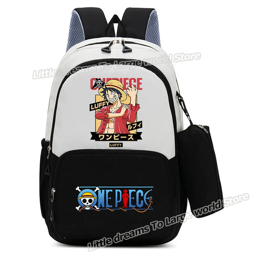 Plecak One Piece – Monkey D. Luffy w mandze w intensywnej czerwieni