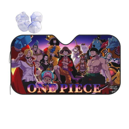 Przednia osłona przeciwsłoneczna One Piece – portrety załogi z arcu Wano (XXL)