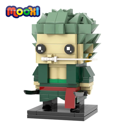 Figurka Lego One Piece – Roronoa Zoro (styl klockowy)
