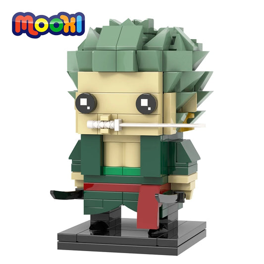 Figurka Lego One Piece – Roronoa Zoro (styl klockowy)