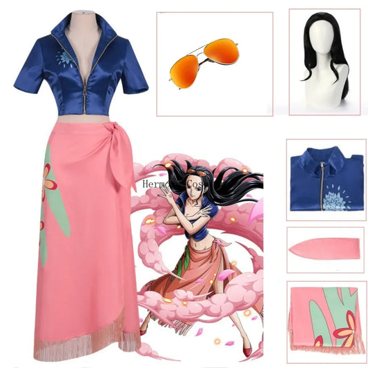 Kostium cosplay One Piece – strój Boa Hancock (suknia pirackiej cesarzowej)