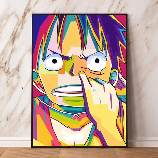 Obraz pop-art One Piece – Luffy z nosem