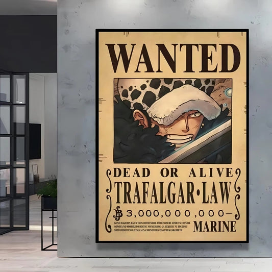 Plakat One Piece Wanted – Trafalgar Law (3 miliardy)