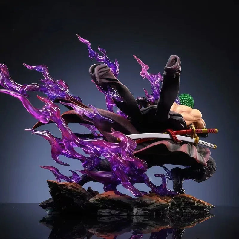 Figurka One Piece – Roronoa Zoro z atakiem specjalnym (fioletowe efekty)