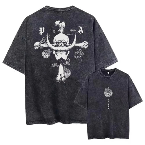Vintage’owy T-shirt One Piece – Białobrody Edward Newgate (krój oversize)