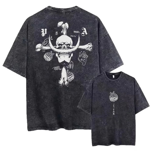 Vintage’owy T-shirt One Piece – Białobrody Edward Newgate (krój oversize)