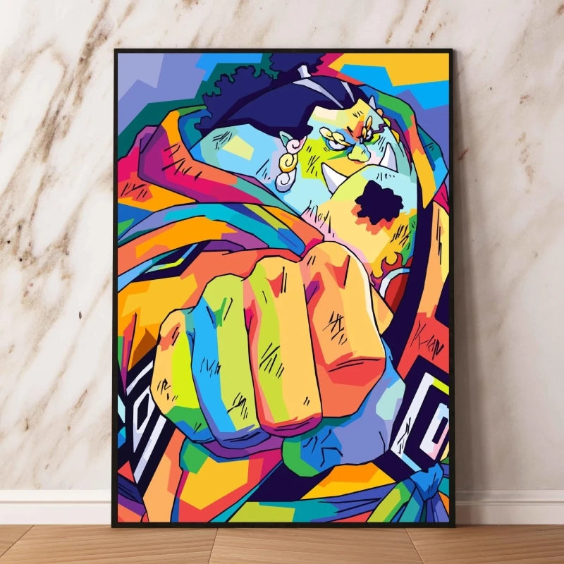 Obraz pop-art One Piece – Jinbe z pięścią