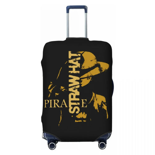 Pokrowiec na walizkę One Piece – sylwetka Króla Piratów w słomkowym kapeluszu