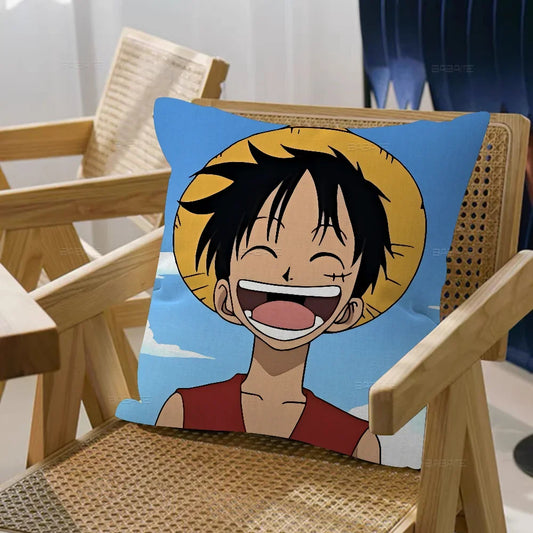 Poszewka na poduszkę One Piece - Uśmiechnięty portret Monkey D. Luffy’ego