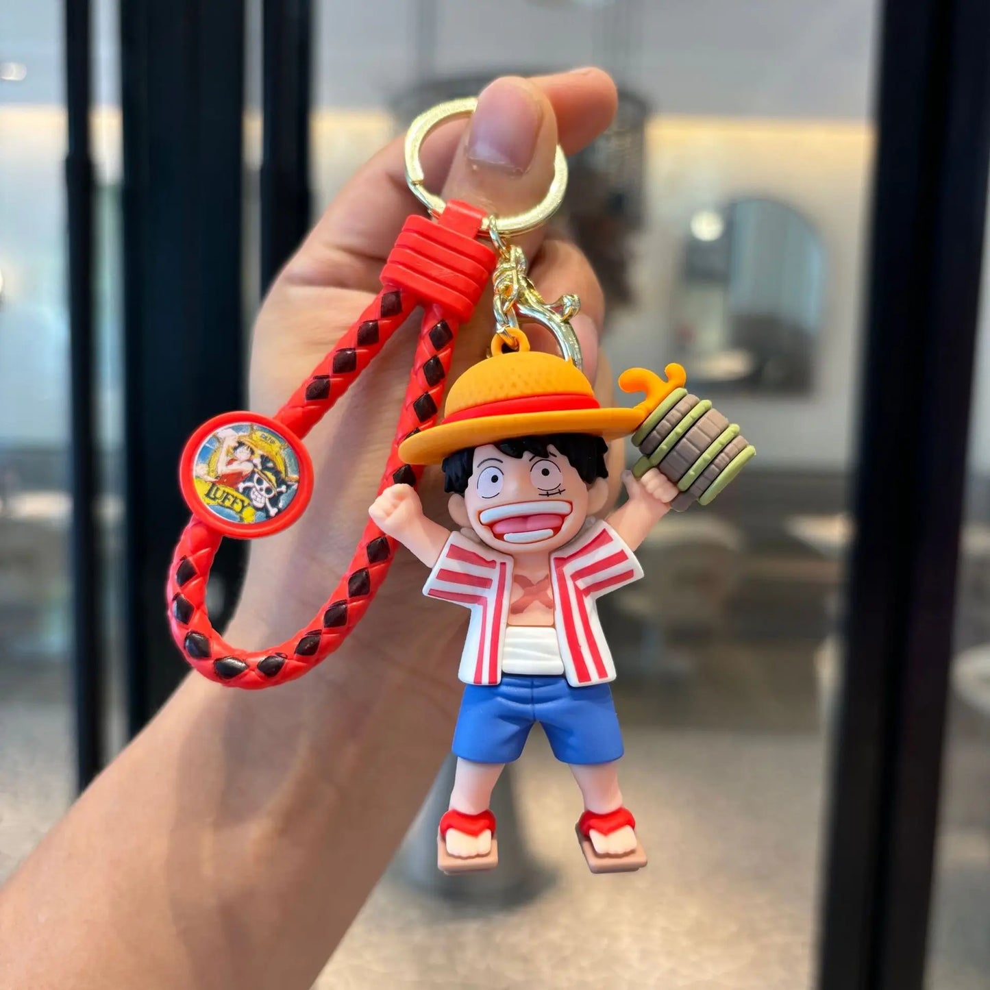 Brelok figurka One Piece – Luffy w słomkowym kapeluszu 3D