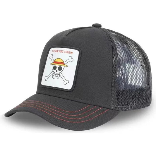 Czapka trucker One Piece – Luffy czarna