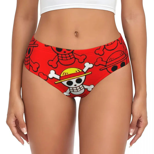 Figi One Piece – motyw Jolly Roger Monkey D. Luffy’ego (czerwone)