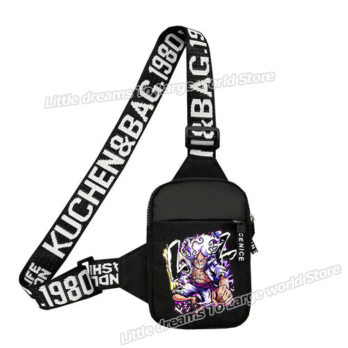 Torba na ramię One Piece – Monkey D. Luffy Fioletowy styl mangi